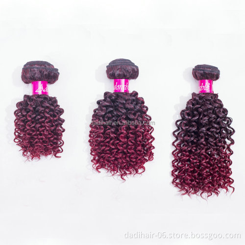 cheap Water wave hair bulk,colorful Jerry curl Adorable hair weft,high quality synthetic fiber curly hair weave for braiding